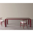 Frank Dining Table by Meridiani with tapered legs and refined contemporary design Casa Design Group