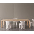 Frank Dining Table by Meridiani with tapered legs and refined contemporary design Casa Design Group