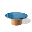 Modern Fresbee Outdoor Coffee Table with Lava Stone Top Casa Design Group