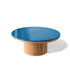 Modern Fresbee Outdoor Coffee Table with Lava Stone Top Casa Design Group