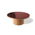 Modern Fresbee Outdoor Coffee Table with Lava Stone Top Casa Design Group