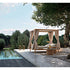 Modern Fresbee Outdoor Coffee Table with Lava Stone Top Casa Design Group
