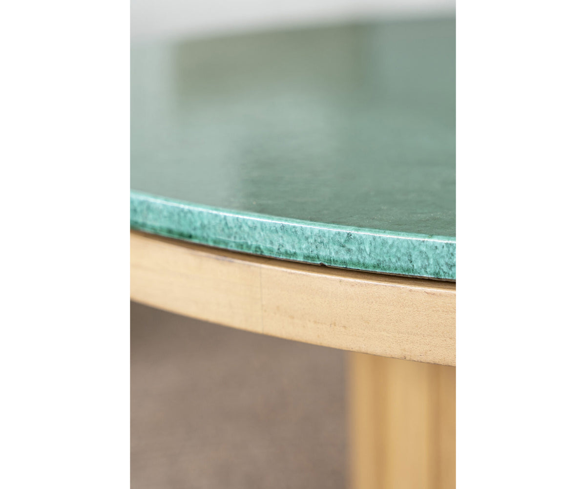 Modern Fresbee Outdoor Coffee Table with Lava Stone Top Casa Design Group