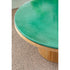 Modern Fresbee Outdoor Coffee Table with Lava Stone Top Casa Design Group