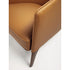 Frigerio Jackie upholstered armchair with solid ashwood legs and tailored fabric or leather upholstery, available at Casa Design Group.