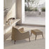 Frigerio Jackie Bergère with solid ashwood legs and premium fabric or leather upholstery at Casa Design Group.