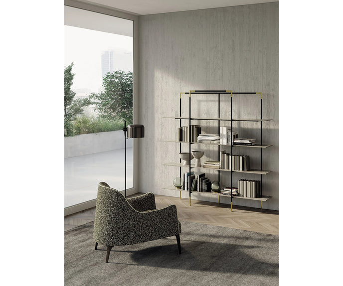 Frigerio Jackie Bergère with solid ashwood legs and premium fabric or leather upholstery at Casa Design Group.