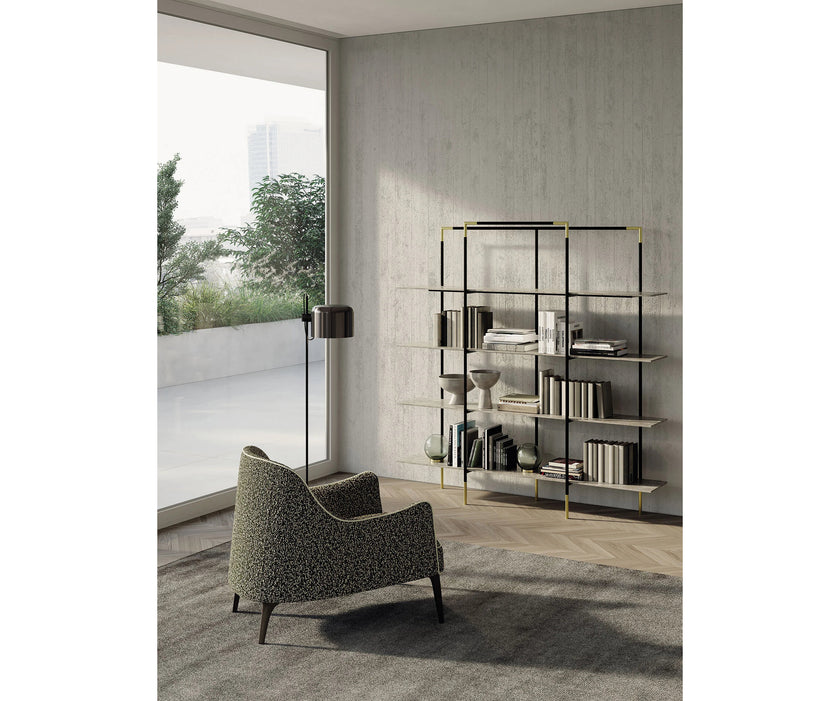 Frigerio Jackie Bergère with solid ashwood legs and premium fabric or leather upholstery at Casa Design Group.