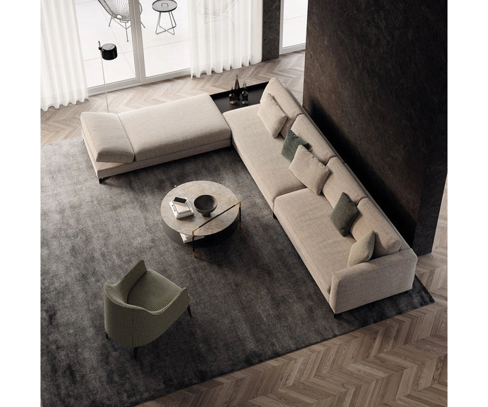 Frigerio Jackie Bergère with solid ashwood legs and premium fabric or leather upholstery at Casa Design Group.