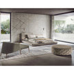 Frigerio Jackie chaise longue with solid ashwood legs and tailored fabric or leather upholstery, available at Casa Design Group.