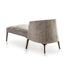 Frigerio Jackie chaise longue with solid ashwood legs and tailored fabric or leather upholstery, available at Casa Design Group.
