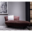 Galet Dormeuse by Giorgetti upholstered chaise lounge with solid ash wood base and elegant contemporary design | Casa Design Group