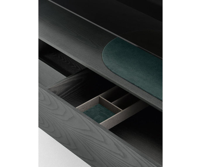 Luxury Holly Dresser by Gallotti&Radice with Glass and Wood Details | Casa Design Group