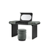 Luxury Stami Vanity by Gallotti&Radice with Mirror, Leather Upholstery and Brass Details | Casa Design Group