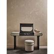 Luxury Stami Vanity by Gallotti&Radice with Mirror, Leather Upholstery and Brass Details | Casa Design Group