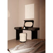 Luxury Stami Vanity by Gallotti&Radice with Mirror, Leather Upholstery and Brass Details | Casa Design Group
