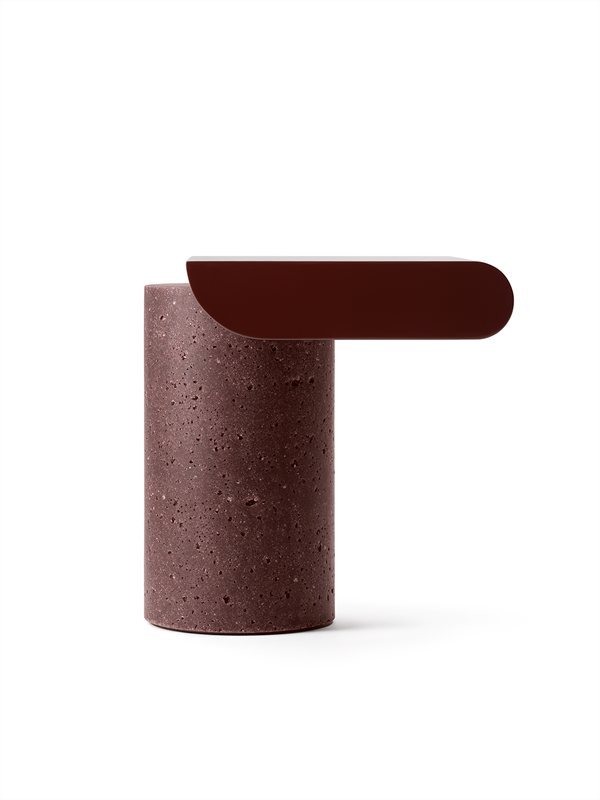 Garçon Sculptural C Table with Recycled Glass or Travertine Base by Gallotti&Radice | Casa Design Group