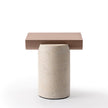 Garçon Sculptural C Table with Recycled Glass or Travertine Base by Gallotti&Radice | Casa Design Group