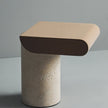 Garçon Sculptural C Table with Recycled Glass or Travertine Base by Gallotti&Radice | Casa Design Group