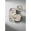 Gem Coffee Table by Bonaldo with a glass or ceramic top and lacquered wood edge.