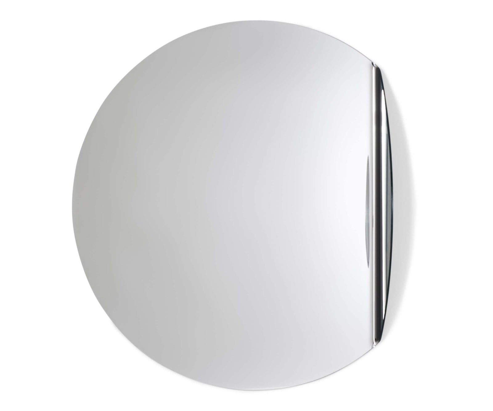 Gibbous mirror by Cassina in bent extra-clear glass with sculptural curved design and optional LED lighting – Casa Design Group