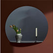 Gibbous mirror by Cassina in bent extra-clear glass with sculptural curved design and optional LED lighting – Casa Design Group