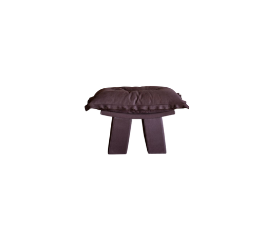 Ginevra Leather Pouf by Paola Navone for Baxter | Casa Design Group