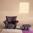 Ginevra Leather Pouf by Paola Navone for Baxter | Casa Design Group