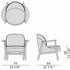 High End Ginkgo Armchair by Parada Casa Design Group