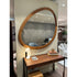 Giolo floor sample mirror by Porada with sculptural Canaletta walnut frame | Casa Design Group