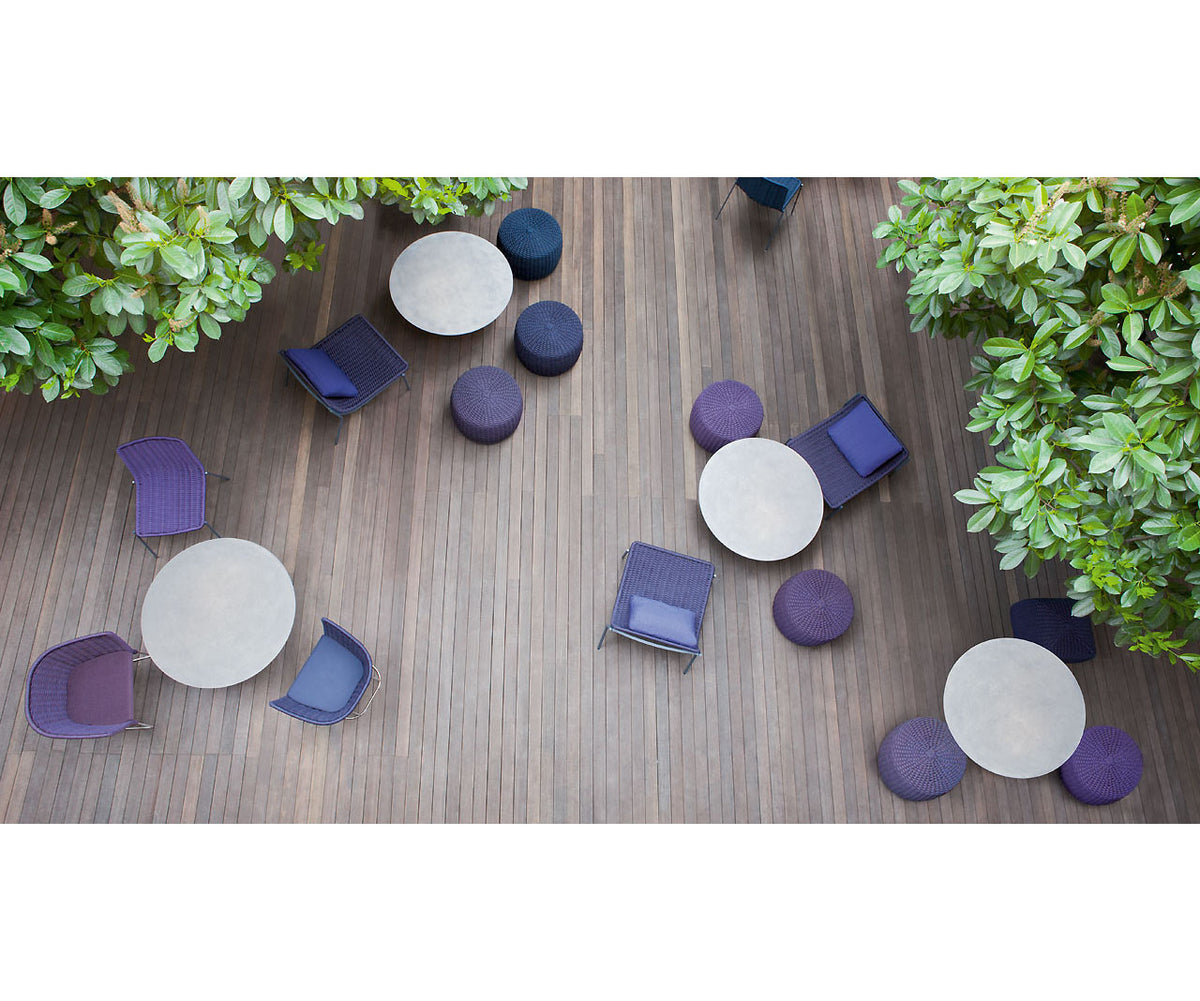 Round Elegant Giro Coffee Table by Paola Lenti Outdoor Furniture Casa Design Group 