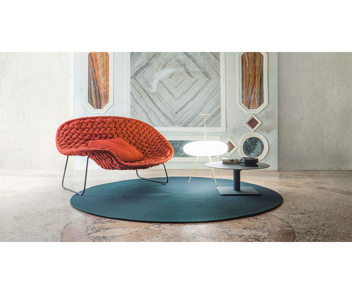 Round Elegant Giro Coffee Table by Paola Lenti Outdoor Furniture Casa Design Group 