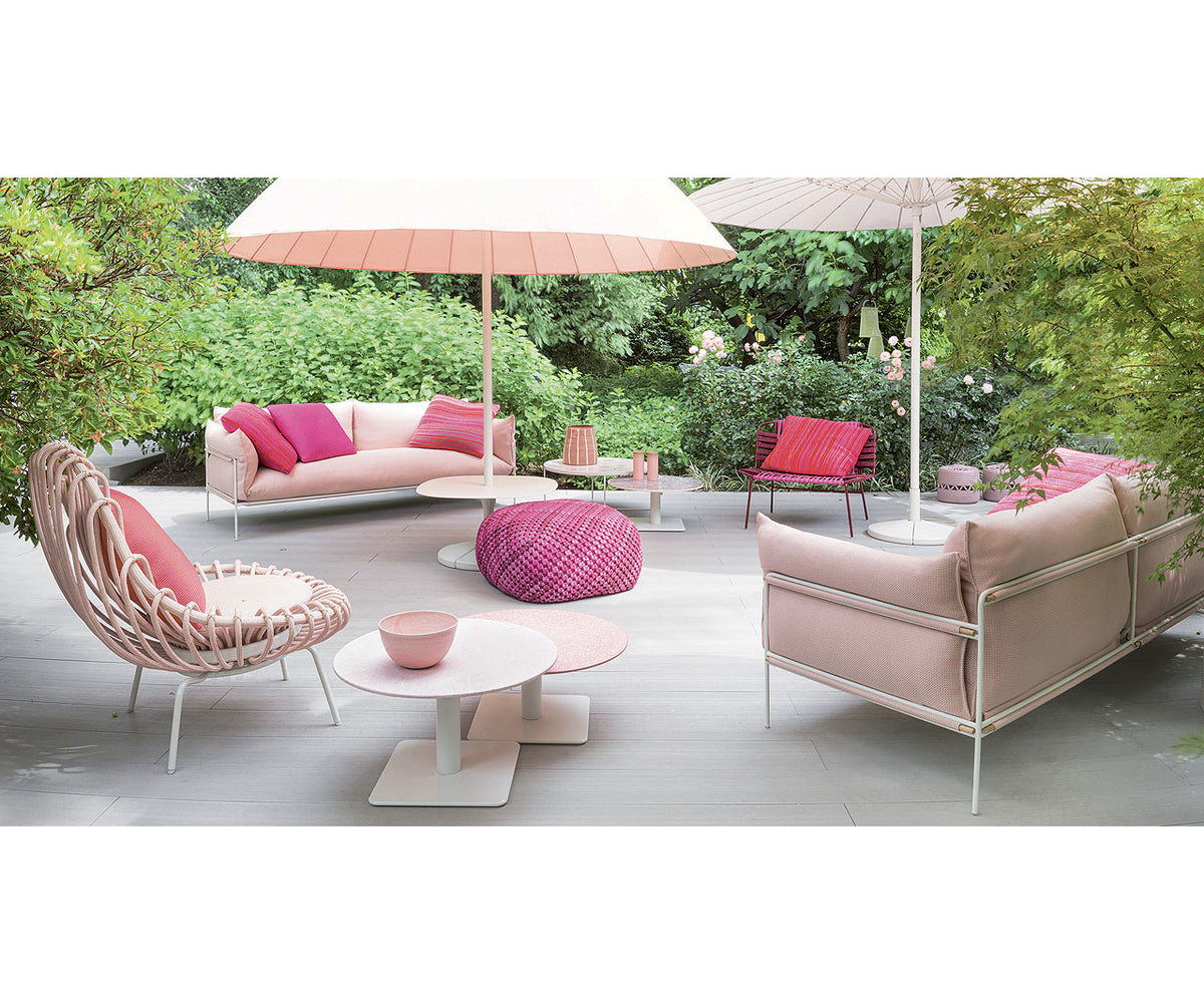 Round Elegant Giro Coffee Table by Paola Lenti Outdoor Furniture Casa Design Group 