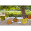 Giro Outdoor Dining Table by Paola Lenti with Handcrafted Tops and Stylish Aluminium Base | Casa Design Group
