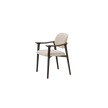 Giselle Dining Armchair with sculpted ashwood frame, curved armrests and upholstered seat and backrest by Cattelan Italia | Casa Design Group
