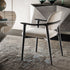 Giselle Dining Armchair with sculpted ashwood frame, curved armrests and upholstered seat and backrest by Cattelan Italia | Casa Design Group