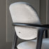 Giselle Dining Armchair with sculpted ashwood frame, curved armrests and upholstered seat and backrest by Cattelan Italia | Casa Design Group