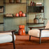 Giselle Lounge Chair with sculpted ashwood frame, integrated wooden armrests and generously upholstered cushions by Cattelan Italia | Casa Design Group