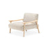 Giselle Lounge Chair with sculpted ashwood frame, integrated wooden armrests and generously upholstered cushions by Cattelan Italia | Casa Design Group