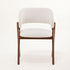 Giulia S Dining Chair with rounded solid ash wood legs, upholstered seat and curved backrest by Accento | Casa Design Group