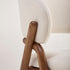 Giulia S Dining Chair with rounded solid ash wood legs, upholstered seat and curved backrest by Accento | Casa Design Group