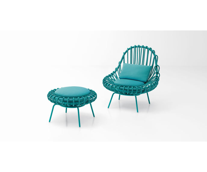 Modern Giunco Outdoor Pouf by Paola Lenti Casa Design Group