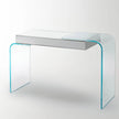 Strata glass vanity with double-faced mirror by Yabu Pushelberg for Glas Italia | Casa Design Group