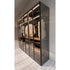 Modern Molteni&C Gliss Master Closet with Stopsol Glass and Bronze Profile Casa Design Group