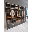 Modern Molteni&C Gliss Master Closet with Stopsol Glass and Bronze Profile Casa Design Group