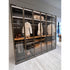 Modern Molteni&C Gliss Master Closet with Stopsol Glass and Bronze Profile Casa Design Group