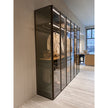 Modern Molteni&C Gliss Master Closet with Stopsol Glass and Bronze Profile Casa Design Group