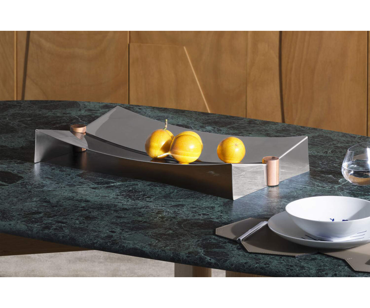 Contemporary Cassina Glyntea Centerpiece Inspired by Traditional Silver Trays Casa Design Group