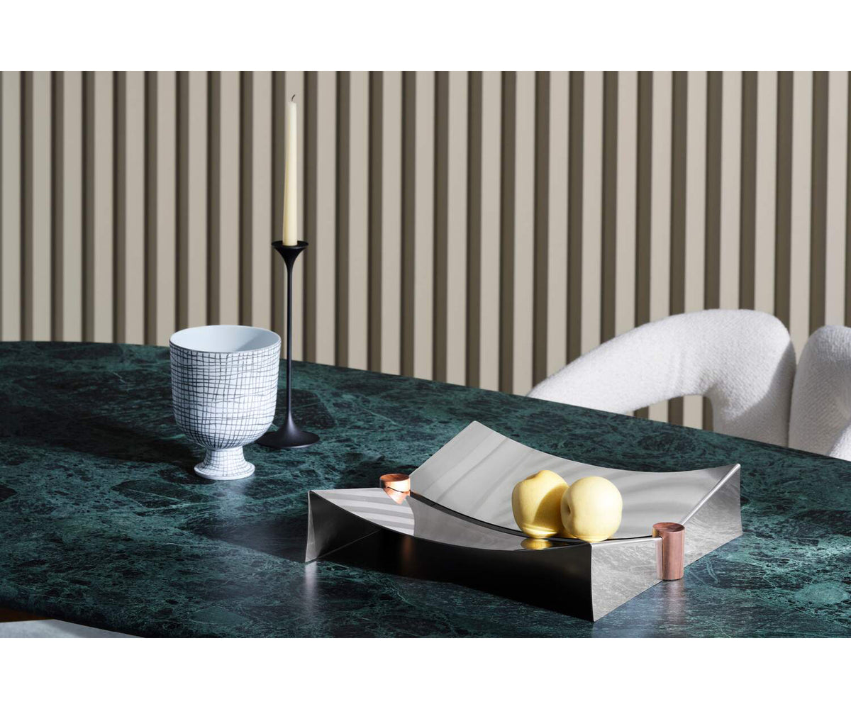 Contemporary Cassina Glyntea Centerpiece Inspired by Traditional Silver Trays Casa Design Group
