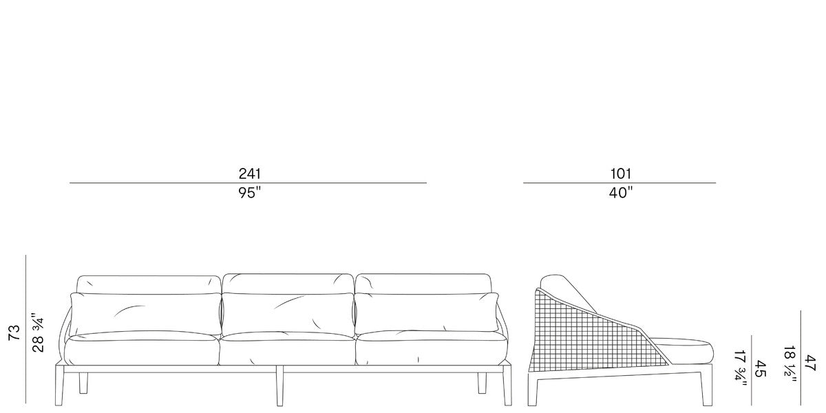 High End Grace Sofa by Potocco Casa Design Group